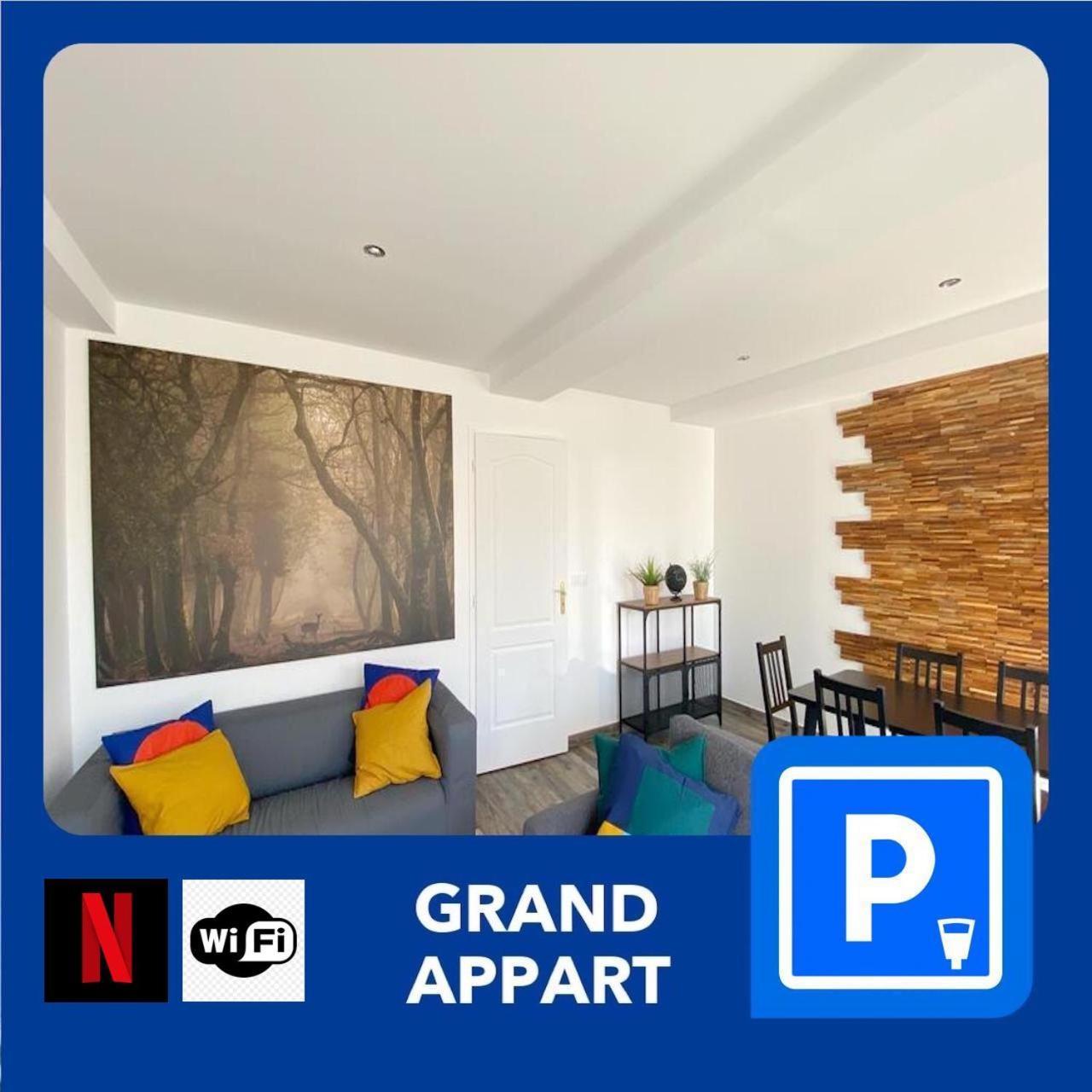 22 Chic & Cosy Grand Appart 92M2 Parking Gratuit Hypercentre Netflix サン・テティエンヌ エクステリア 写真